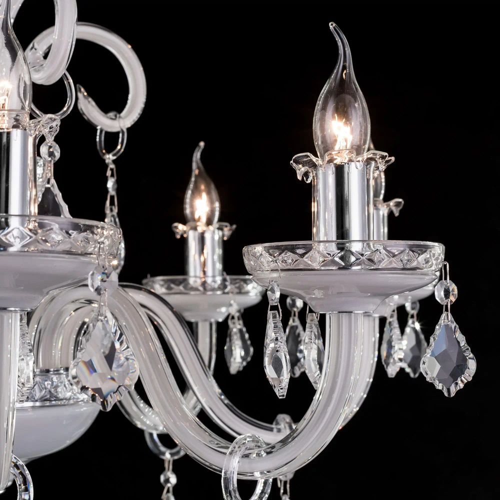 Citilux Марена CL352180 Люстра стеклянная Белая