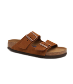 Кожаные шлепанцы arizona sfb vl mink Birkenstock - янтарный(1009527)