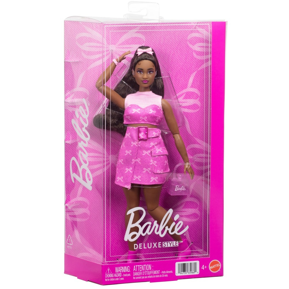 BARBIE Deluxe - Кукла № 10 Розовый наряд с бантиками JJN70