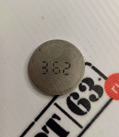 Шайба регулировки клапанов 3.62