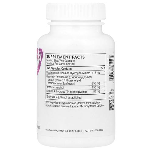 Thorne, ResveraCel, 60 капсул