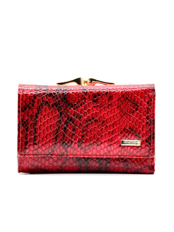 Стильный красный женский кошелёк из натуральной кожи Dublecity DC228-200D в подарочной коробке