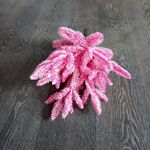 Заснеженная розовая елка «Фэнтези» (Литая хвоя) 270 см / 2,7 м