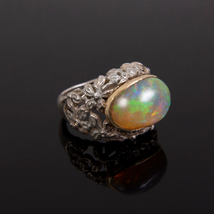 Кольцо с Благородным Опалом