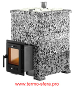 Печь для бани Эверест "Steam Master 18 INOX" Пироксенит Элит, S-40