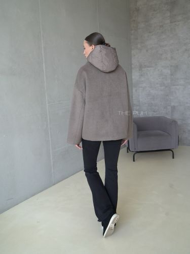 Пальто-пиджак с утепленным жилетом в цвете капучино