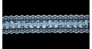 Рюш голубая