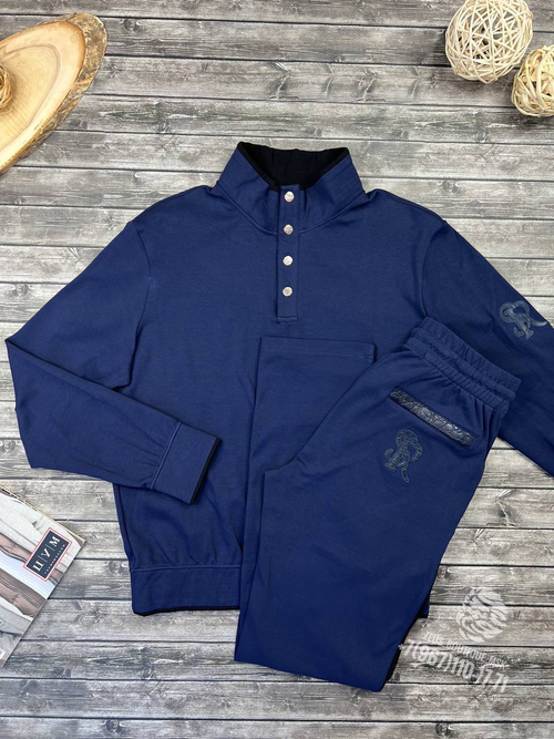 Спортивный костюм Stefano Ricci со вставками кожи крокодила