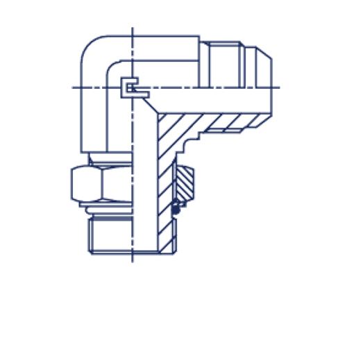 Штуцер FRA90 JIC 1.5/16" UNF1.5/16"