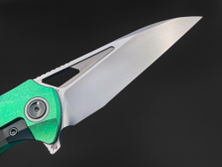 Складной нож Magpie M390 CrystalTi green