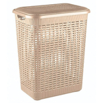 Корзина для белья 50л, 420х310х560 мм (бежевый)