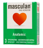 Презервативы анатомической формы Masculan Anatomic - 3 шт. (Цвет: не задано)