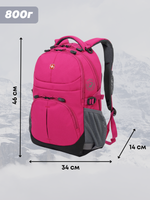 Рюкзак WENGER, универсальный, фуксия (пурпурный), 22 л, 34х14х46 см, 3001932408