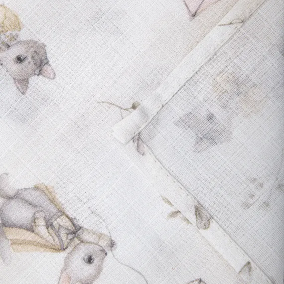 Набор муслиновых пеленок Lollycottons Кролик Лаппин, Розовый