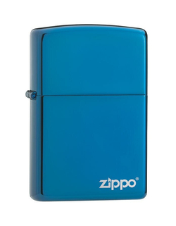 Зажигалка ZIPPO Classic с покрытием Sapphire™, латунь/сталь, синяя, глянцевая, 38x13x57 мм_142 (20446zl)