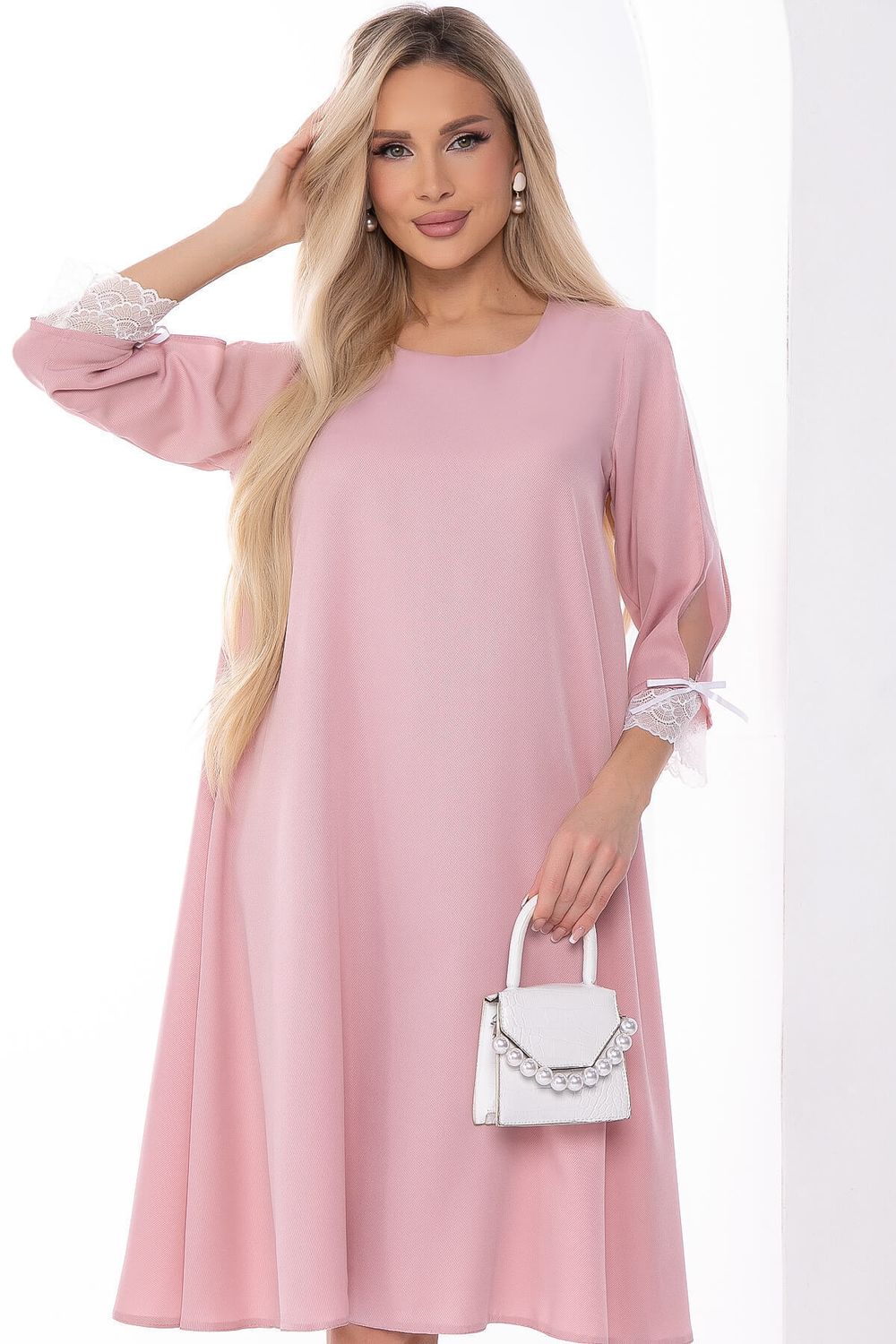 Платье "Яна" (пудра) П8081 LT Collection (Акция)