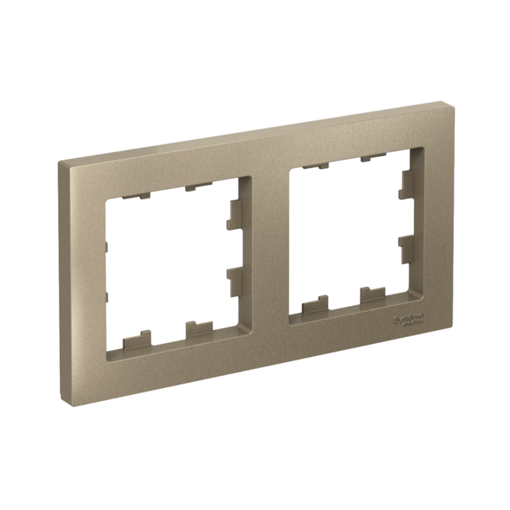 Рамка 2-м AtlasDesign универс. шампань SE ATN000502