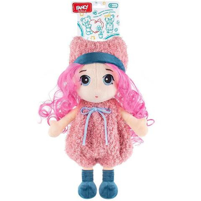 Кукла мягконабивная "Малышка Соня" 28*12,5*15см. розовые волосы (Fancy)