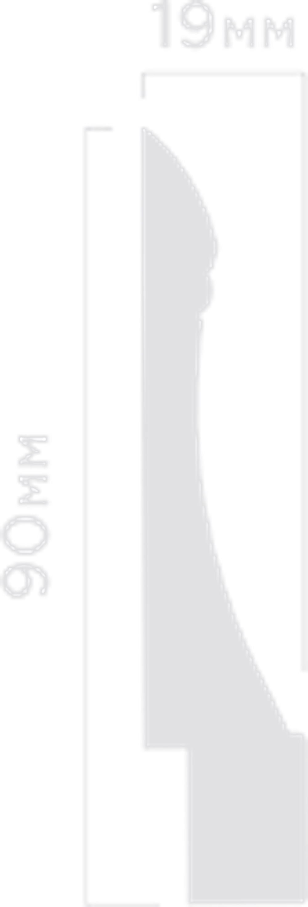 Плинтус HiWood, 90x19 мм