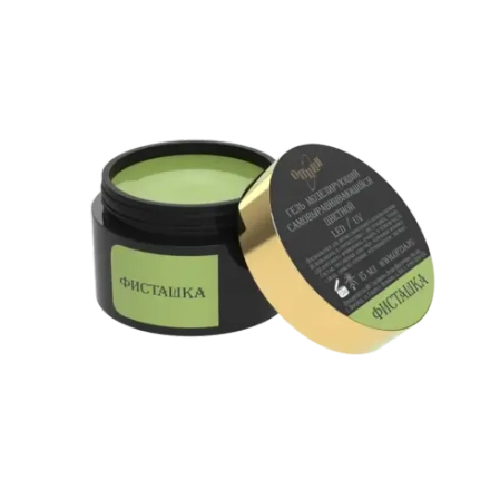 Гель моделирующий самовыравнивающийся цветной Фисташка 15мл,ОПЦИЯ