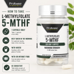 Probase Nutrition, L-метилфолат 5-МТГФ, 15 мг, 60 капсул