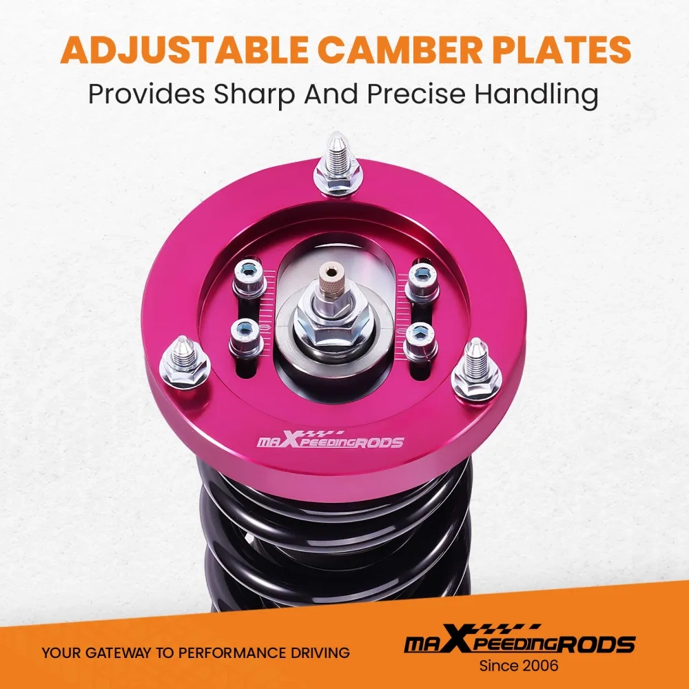 24 Ways Adjustable Coilovers Suspension Kit подходит для автомобиля BMW 3 (E46) 4-door sedan 318i; 330i; 325i; 328i; 318d; 320d; 320i,325i ;330d (02/1998-04/2005) lowering kit