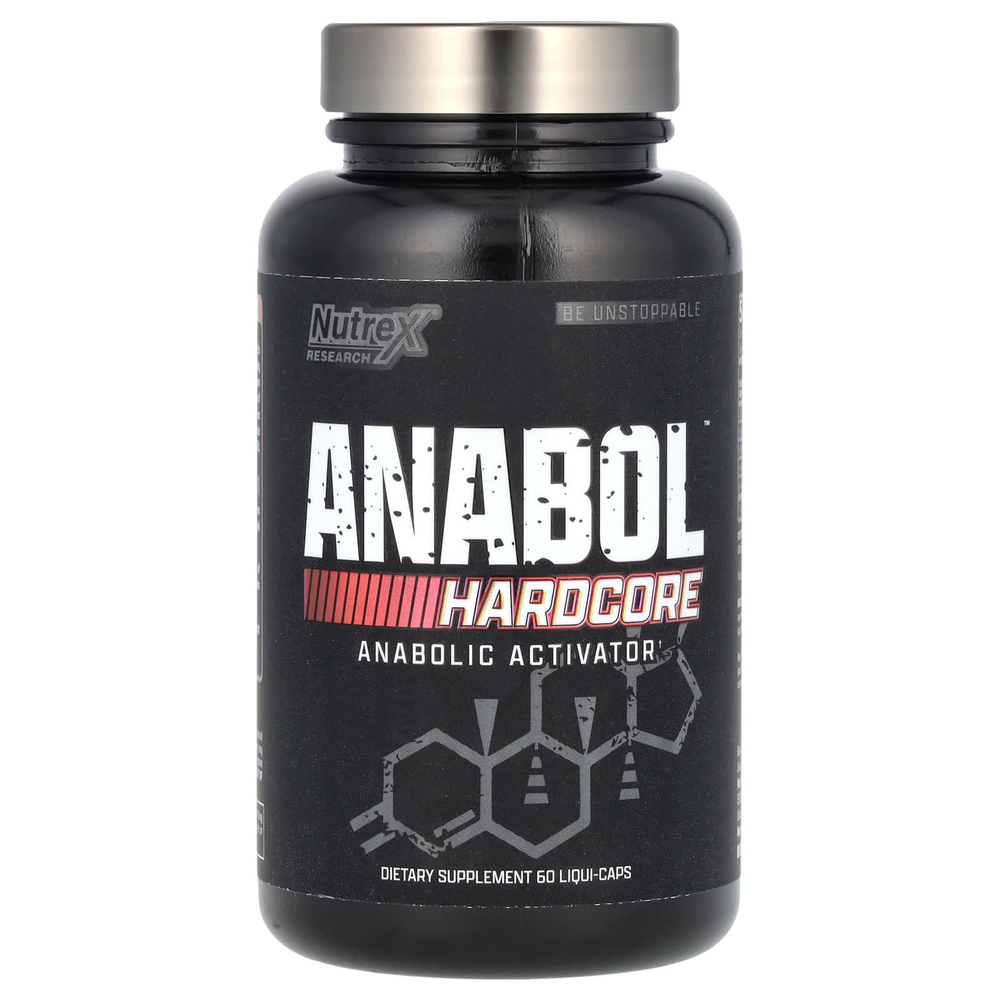 Nutrex Research, Anabol Hardcore, 160 мг, 60 капсул