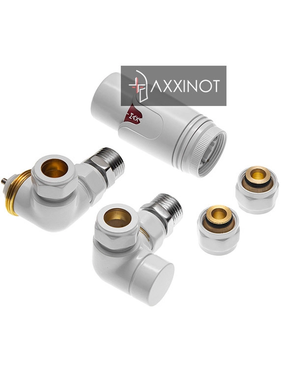 Комплект вентилей Mini трехосевой 1/2 универсальный с термоголовкой М30х1,5