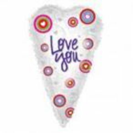 CTI 22" Сердце ILY Вытянутое Я люблю тебя