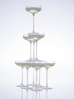 Набор бокалов для шампанского wine, 215 мл, 4 шт.