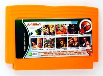 Картридж 8-Bit - 188в1 DARKWING DUCK+CHIP&DALE 1.2.3+TURTLES1.4+TALE SPIN+POBOCOP1.2.3.4+CONTRA 1.2.6+..