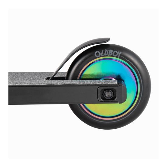 Трюковый самокат Tech Team Old Boy 2021, неоновый хром