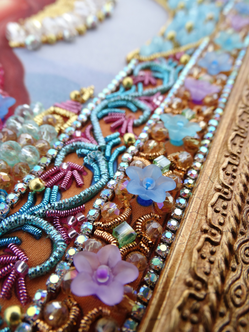 И-25а Набор для вышивания хрустальными камнями Богородица Помощница в родах (мал.)