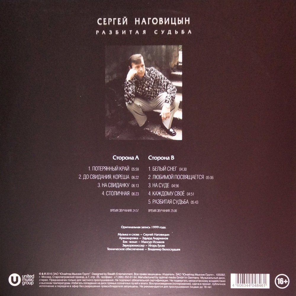 Сергей Наговицын / Разбитая Судьба (LP)