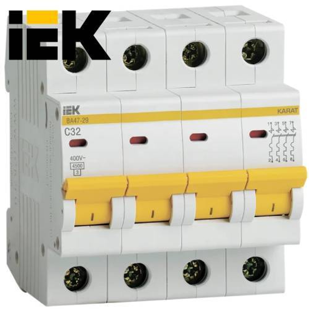 Автоматический выключатель IEK 4-Р 32А