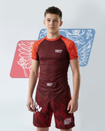 Шорты Green Hill Союз ММА России SHR MMU-034 красный