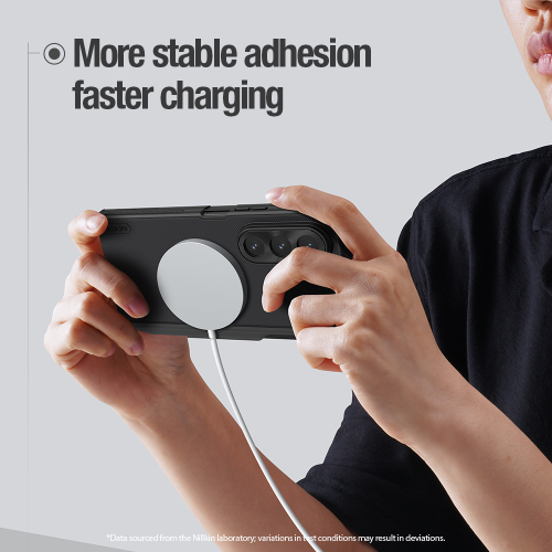 Чехол с MagSafe и держателем для S Pen от Nillkin для Samsung Galaxy Z Fold 7, серия Super Frosted Shield Fold Magnetic