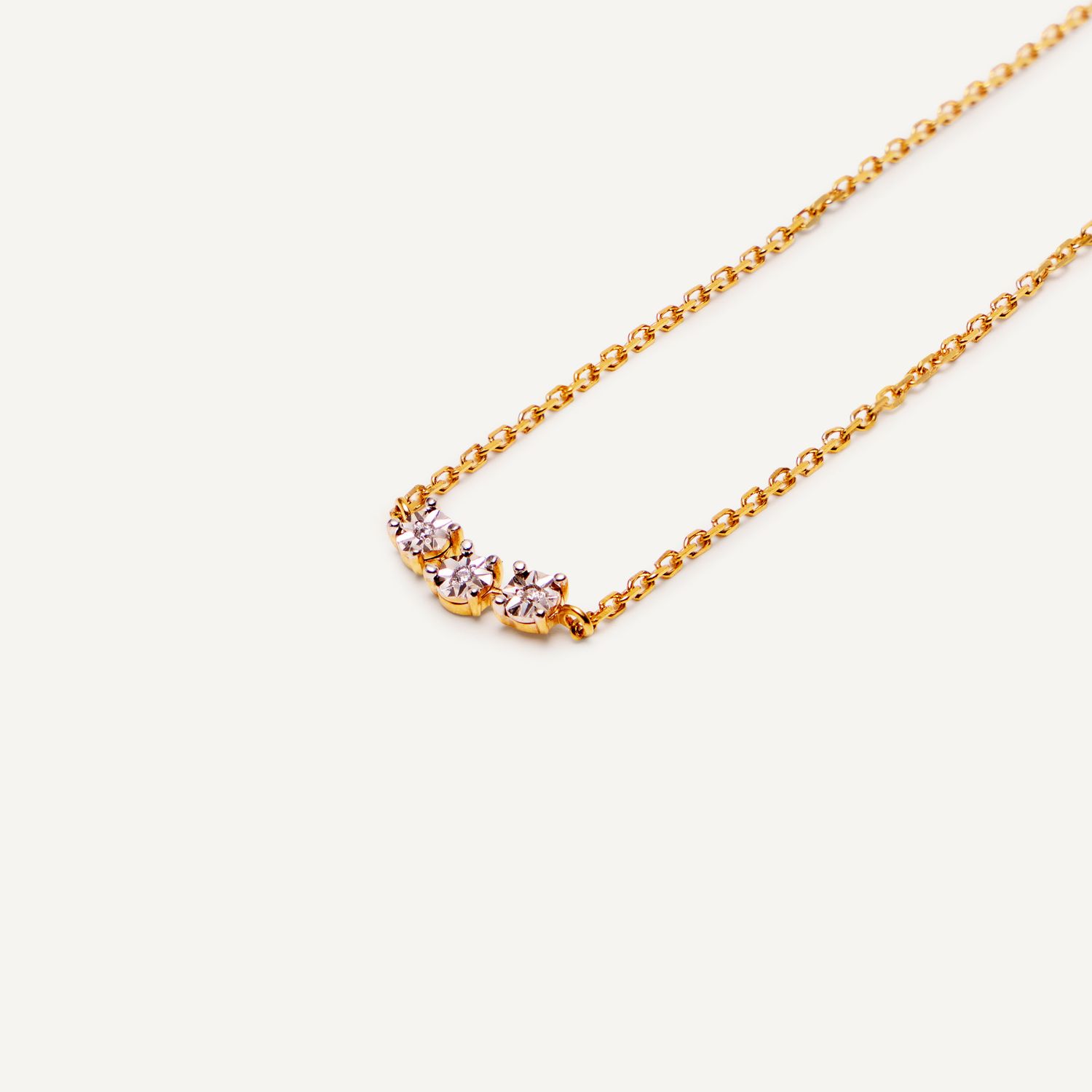 Колье Triple Shine Necklace – Gold