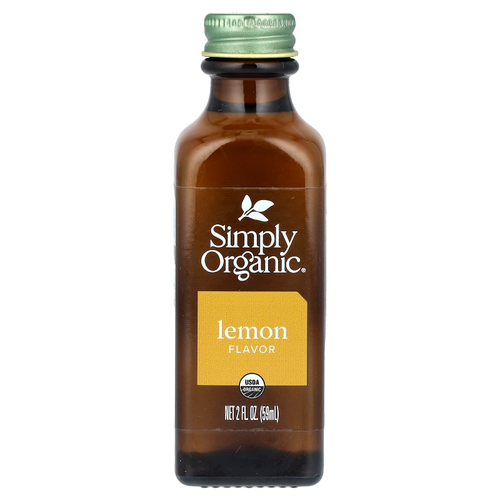 Simply Organic, Лимонный ароматизатор, 2 жидких унций (59 мл)