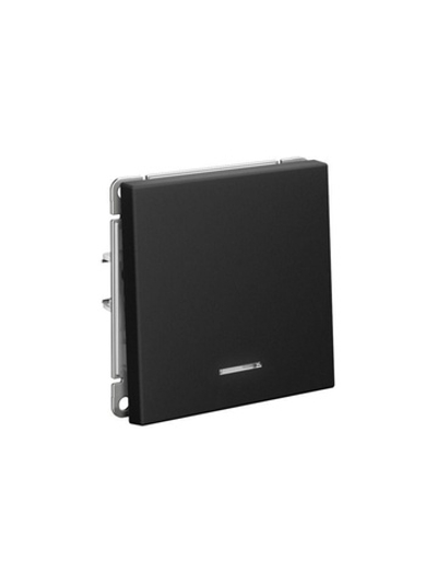 Выключатель 1-кл. ArtGallery (сх. 1а) 10AX с подсветкой механизм карбон SE GAL001013