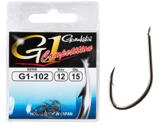 Крючки Gamakatsu G-1 COMPETITION 102 HOOKS разм. 12 15шт.