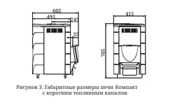 Печь банная TMF Компакт 2017 Inox ДА КТК Терракота размеры