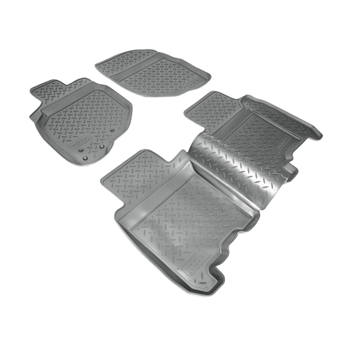 Ковры в салон Norplast/Unidec для Honda Jazz в кузове GD (2004-2009), Серый, арт.NPL-Po-30-30-G