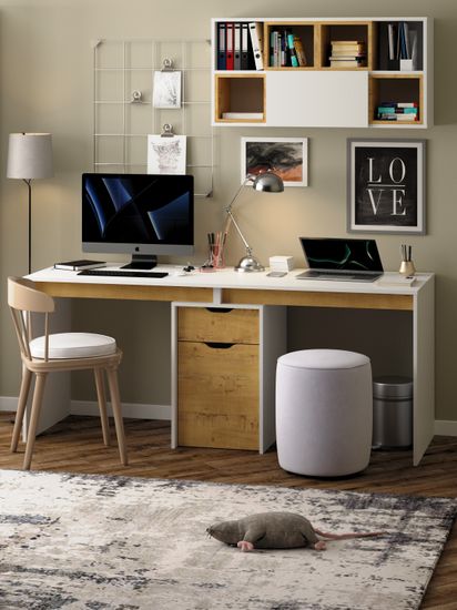 белый / дуб бунратти