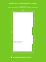 Натяжные потолки 10.1 м2, 3.7 м2, 17.5 м2, 6.4 м2