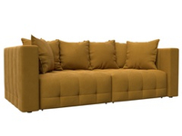 Диван прямой Лига-052 НПБ, BRUT 10 ВЕЛЮР желтый