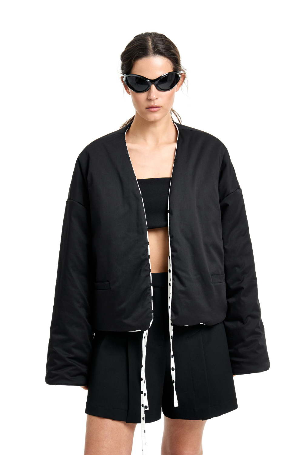 Куртка двустронняя TULUP white/black