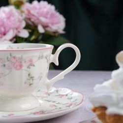 Чайная пара 200 мл d 9,3 см h7,3 см Retro Ritz-La Vie En Rose Noble [6]