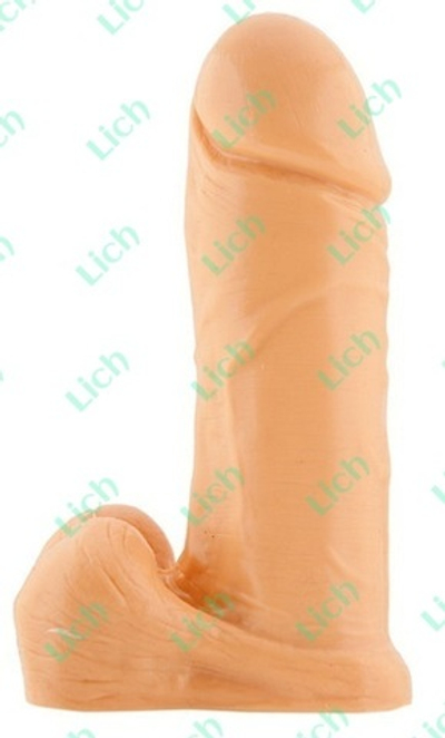 Телесный классический дилдо, 20,3 см