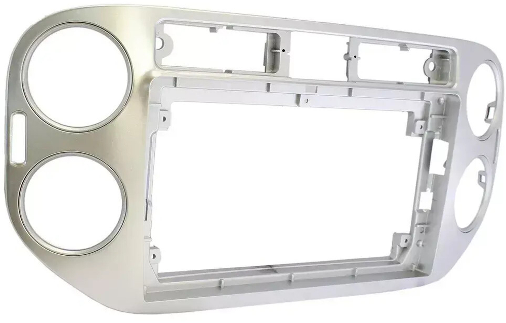 Магнитола для Volkswagen Tiguan 1 2007-2016, Golf Plus (рамка 9 серебро, любая кнопка) - Teyes LUX ONE 360 монитор 12.3" 2K QLED на Android 10, 6Гб+128Гб, CarPlay, 4G SIM-слот, 4 камеры в комплекте